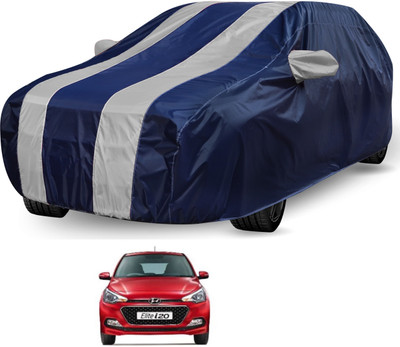 Auto Hub Car Cover For Hyundai Elite i20 (Without Mirror Pockets)(Black, Grey)