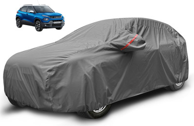 Auto Hub Car Cover For Tata Punch (With Mirror Pockets)(Grey)