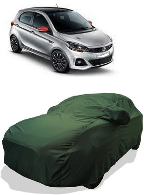 Coxtor Car Cover For Tata Tiago JTP Petrol (With Mirror Pockets)(Green)
