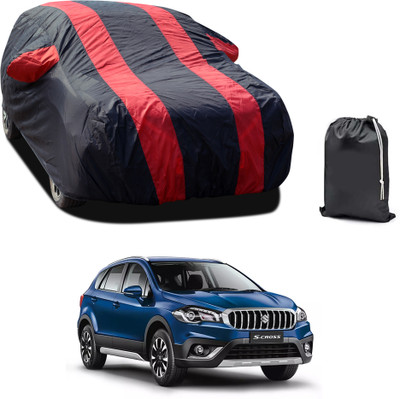 PAGORA Car Cover For Maruti Suzuki S-Cross (With Mirror Pockets)(Red, For 2019, 2020, 2021, 2022, 2023 Models)