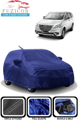 FUZICON Car Cover For Toyota Innova (With Mirror Pockets)(Blue)
