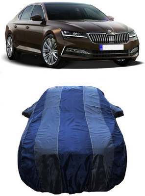 Wegather Car Cover For Skoda Superb (With Mirror Pockets)(Grey)