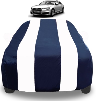 Auto Hub Car Cover For Audi A6 (With Mirror Pockets)(White)