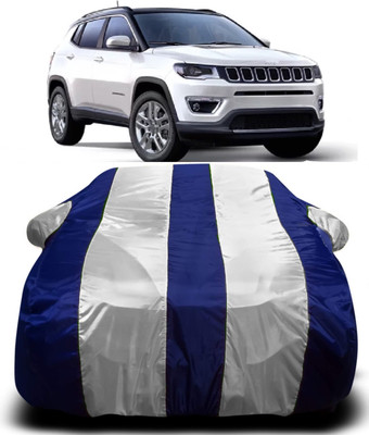 AXLOZ Car Cover For Jeep Compass (With Mirror Pockets)(Multicolor)