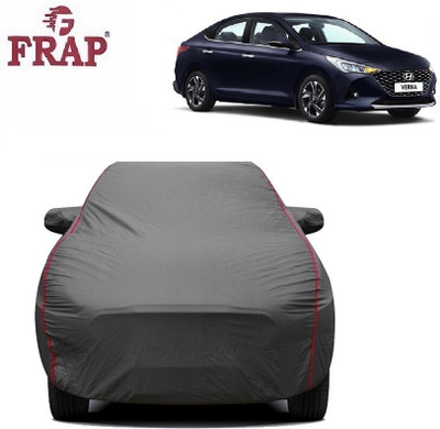 Frap Car Cover For Hyundai Verna (With Mirror Pockets)(Grey, For 2020, 2021, 2022, 2023 Models)