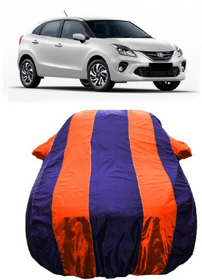 Wegather Car Cover For Toyota Glanza G Hybrid (With Mirror Pockets)(Orange)