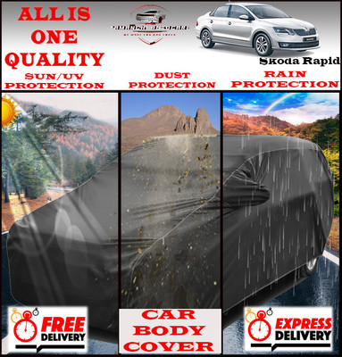 Tamanchi Autocare Car Cover For Skoda Rapid(Grey)