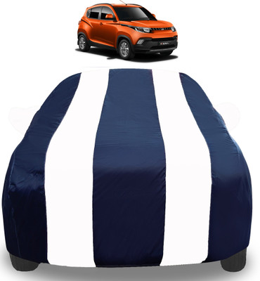 Auto Hub Car Cover For Mahindra KUV100 (With Mirror Pockets)(White)