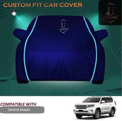 Ukara Car Cover For Toyota Prado (With Mirror Pockets)(Blue)