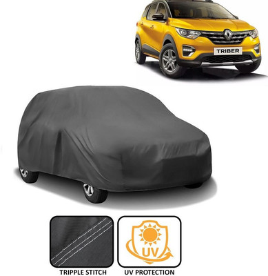 AutoRetail Car Cover For Renault Triber (Without Mirror Pockets)(Grey)