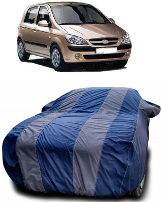 DIGGU Car Cover For Hyundai Getz 1.1 GVS (With Mirror Pockets)(Grey, Blue)