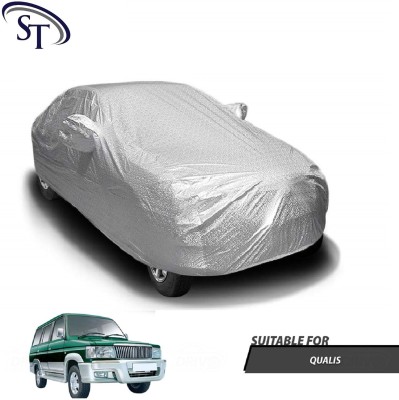 SHOBHNATH TRADING Car Cover For Toyota Qualis (With Mirror Pockets)(Silver)