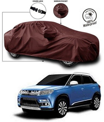 ANTHUB Car Cover For Maruti Suzuki Grand Vitara (With Mirror Pockets)(Maroon)