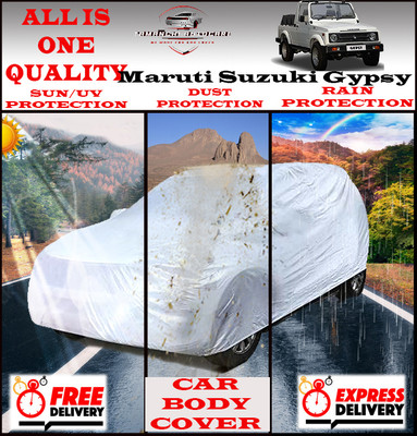 Tamanchi Autocare Car Cover For Maruti Suzuki Gypsy(Silver)