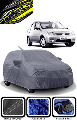 FRONCH Car Cover For Mahindra Logan (With Mirror Pockets)(Grey)