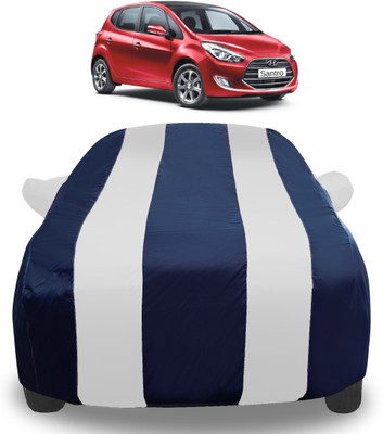 Auto Hub Car Cover For Hyundai Santro Embera (With Mirror Pockets)(Silver)