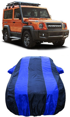 Wegather Car Cover For Force Gurkha (With Mirror Pockets)(Blue)