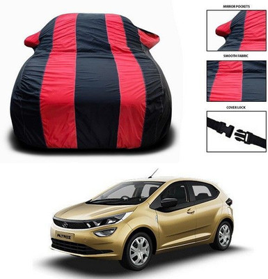 ANTHUB Car Cover For Tata Altroz (With Mirror Pockets)(Red, Black)