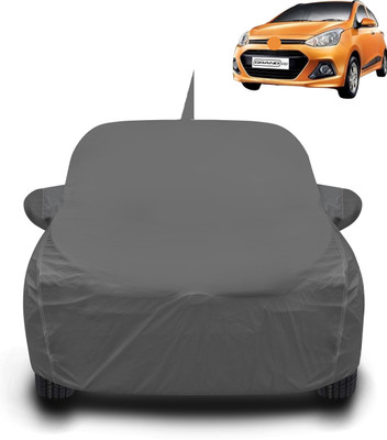 Auto Hub Car Cover For Hyundai Grand i10 (With Mirror Pockets)(Grey)