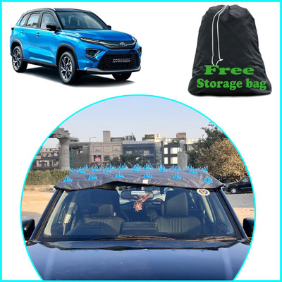FAMEXON Car Cover For Toyota Urban Cruiser Hyryder (Without Mirror Pockets)(Grey)