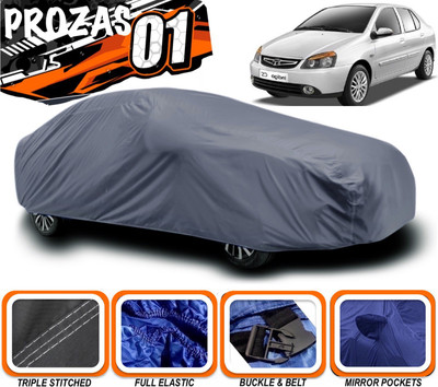 prozas Car Cover For Tata Indigo CS (With Mirror Pockets)(Grey)