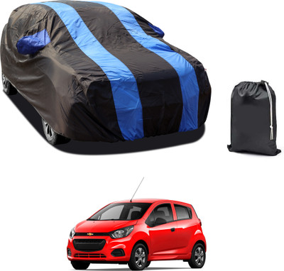 PAGORA Car Cover For Chevrolet Beat (With Mirror Pockets)(Blue)