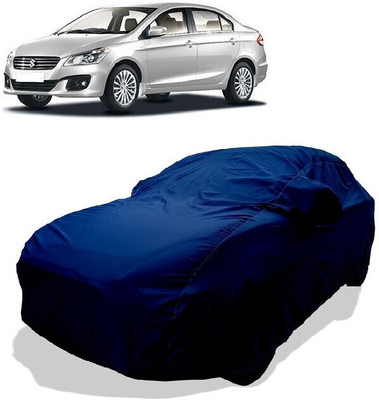 Coxtor Car Cover For Maruti Suzuki Ciaz VDi Plus SHVS (With Mirror Pockets)(Green)