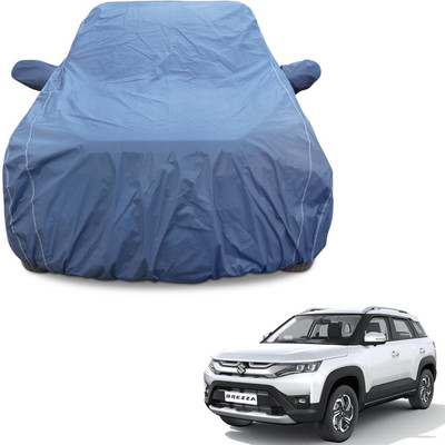 AUTOFIT Car Cover For Maruti Suzuki Vitara Brezza (With Mirror Pockets)(Blue)