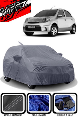 J S R Car Cover For Nissan Micra (With Mirror Pockets)(Grey)