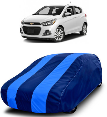 MoTRoX Car Cover For Chevrolet Spark (Without Mirror Pockets)(Blue, Blue)