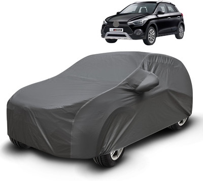 Caronix Car Cover For Hyundai i20 Active (With Mirror Pockets)(Grey)