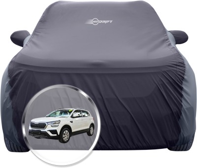 Neodrift Car Cover For Skoda Kushaq (With Mirror Pockets)(Black, Grey)