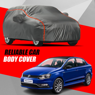 S Shine Max Car Cover For Volkswagen Ameo (With Mirror Pockets)(Multicolor)