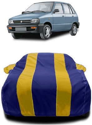 Autoprime Car Cover For Maruti 800 Std. LPG (With Mirror Pockets)(Yellow, Blue)