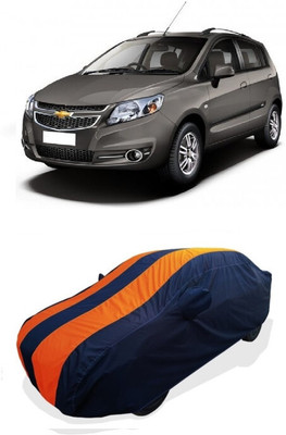 Coxtor Car Cover For Chevrolet Sail Hatchback 1.3 TCDi (With Mirror Pockets)(Orange)