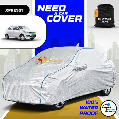 AUTOMOZEXO Car Cover For Tata Universal For Car (With Mirror Pockets)(Silver)