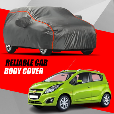 AXLOZ Car Cover For Chevrolet Beat (With Mirror Pockets)(Multicolor)