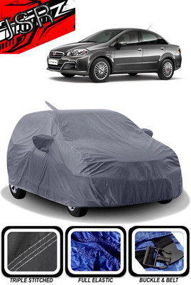 J S R Car Cover For Fiat Linea 1.3 Multijet Active (With Mirror Pockets)(Grey)