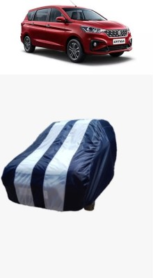 SRI GORAKHNATH TRADERS Car Cover For Maruti Suzuki Ertiga ZXI (Without Mirror Pockets)(White, Blue)