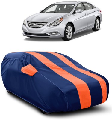 AUTOGARH Car Cover For Hyundai Sonata Fluidic (With Mirror Pockets)(Blue, Orange)