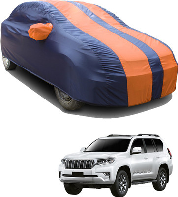 SS FOR YOUR SMART NEEDS Car Cover For Toyota Land Cruiser Prado (With Mirror Pockets)(Orange, Blue)