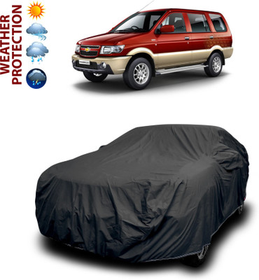 PAGORA Car Cover For Chevrolet Tavera (With Mirror Pockets)(Black)