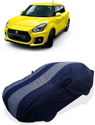 QLAX Car Cover For Maruti Swift LXI (With Mirror Pockets)(Grey)