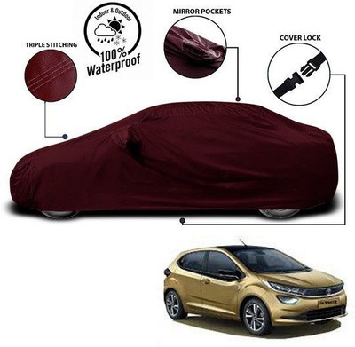 ANTHUB Car Cover For Tata Altroz (With Mirror Pockets)(Red)