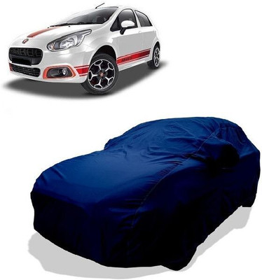 QLAX Car Cover For Maruti Abarth Punto 1.4 T-Jet Petrol (With Mirror Pockets)(Green)