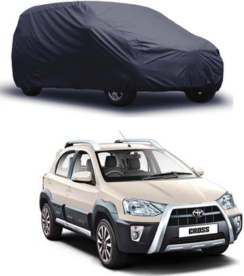 ROYAL AUTO MART Car Cover For Toyota Etios Cross (Without Mirror Pockets)(Grey)