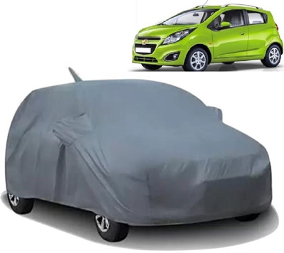 Swarish Car Cover For Chevrolet Beat (With Mirror Pockets)(Grey)
