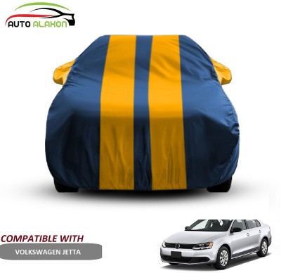 AUTO ALAXON Car Cover For Volkswagen Jetta (With Mirror Pockets)(Blue, Yellow)