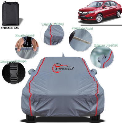 AUTOBIRSA Car Cover For Honda WRV Edge Edition i-DTEC S Diesel, WRV Edge Edition i-VTEC S Petrol (With Mirror Pockets)(Grey, For 2017, 2024 Models)
