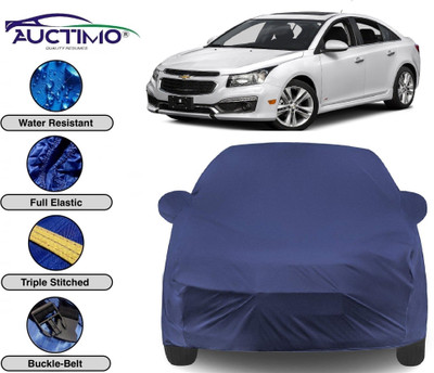 AUCTIMO Car Cover For Chevrolet Cruze (With Mirror Pockets)(Blue)